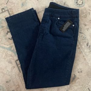 Denim & Co. Regular Cozy Touch Denim Full-Length Straight Jeans